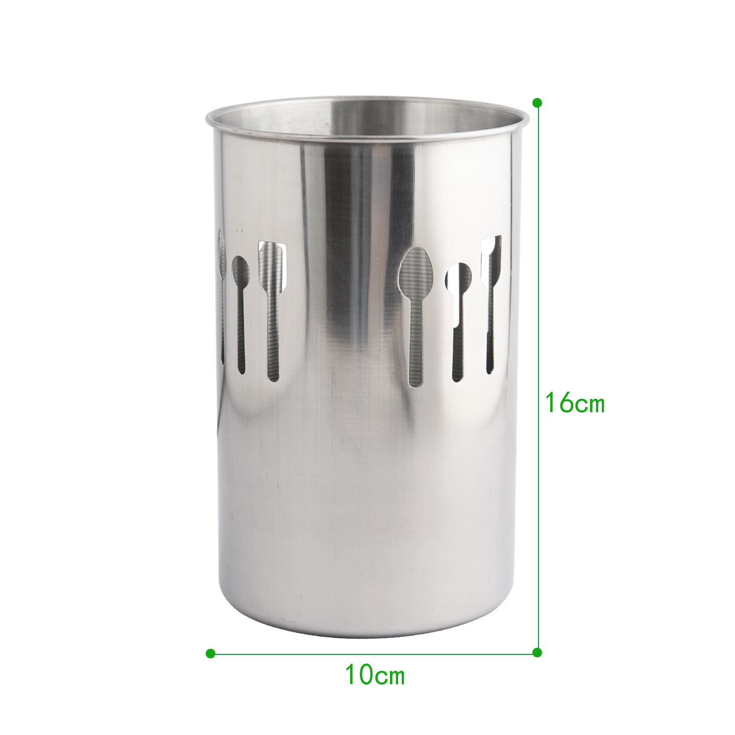 TEMU Porta Cubiertos de Acero Inoxidable - Organizador de Utensilios de Cocina Ventilado, Escurridor para Tenedores, Cucharas y Palillos, Diseño