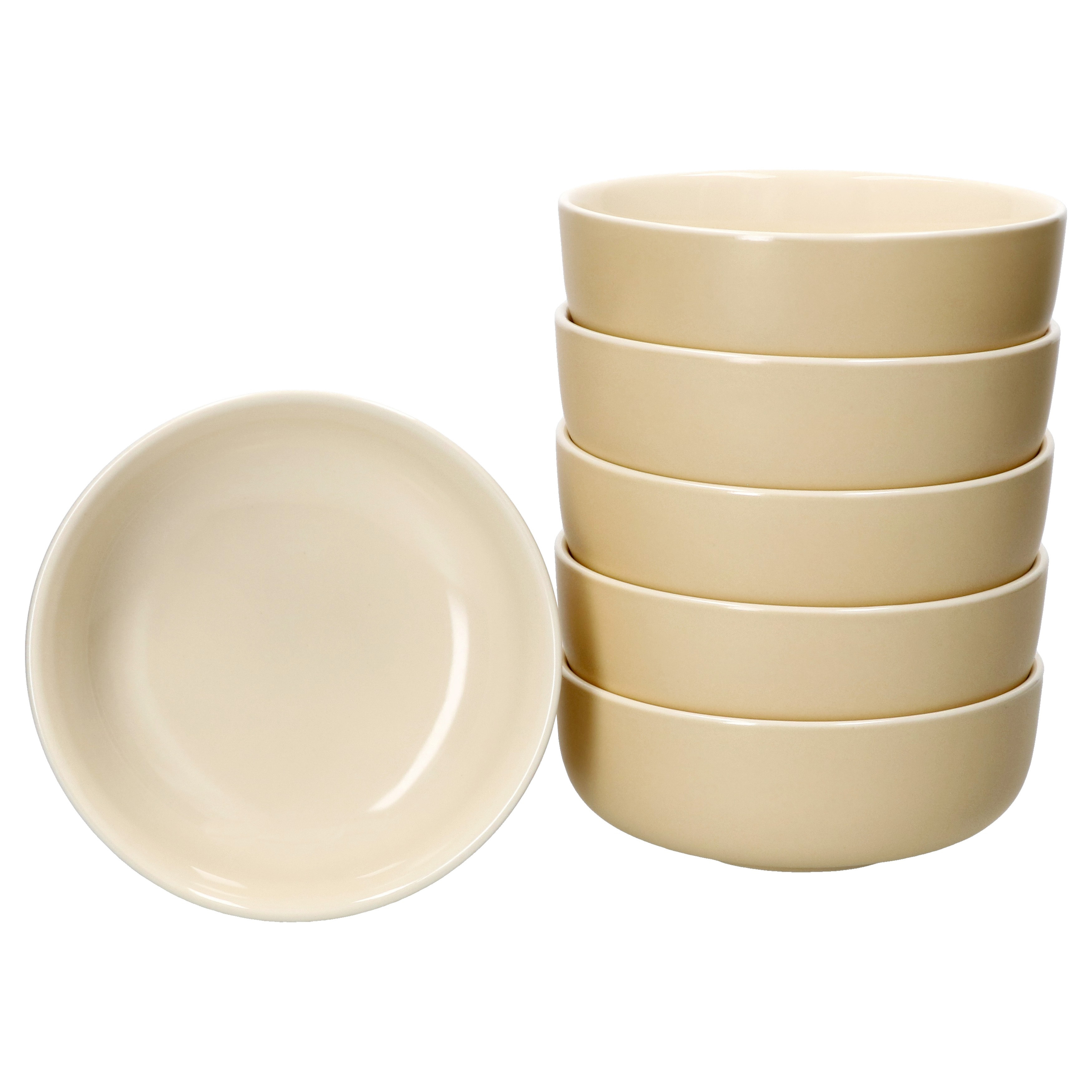 Ritzenhoff 6x Jasper Plate Ø14.5cm Vanilla 360ml Stoneware 6 .
