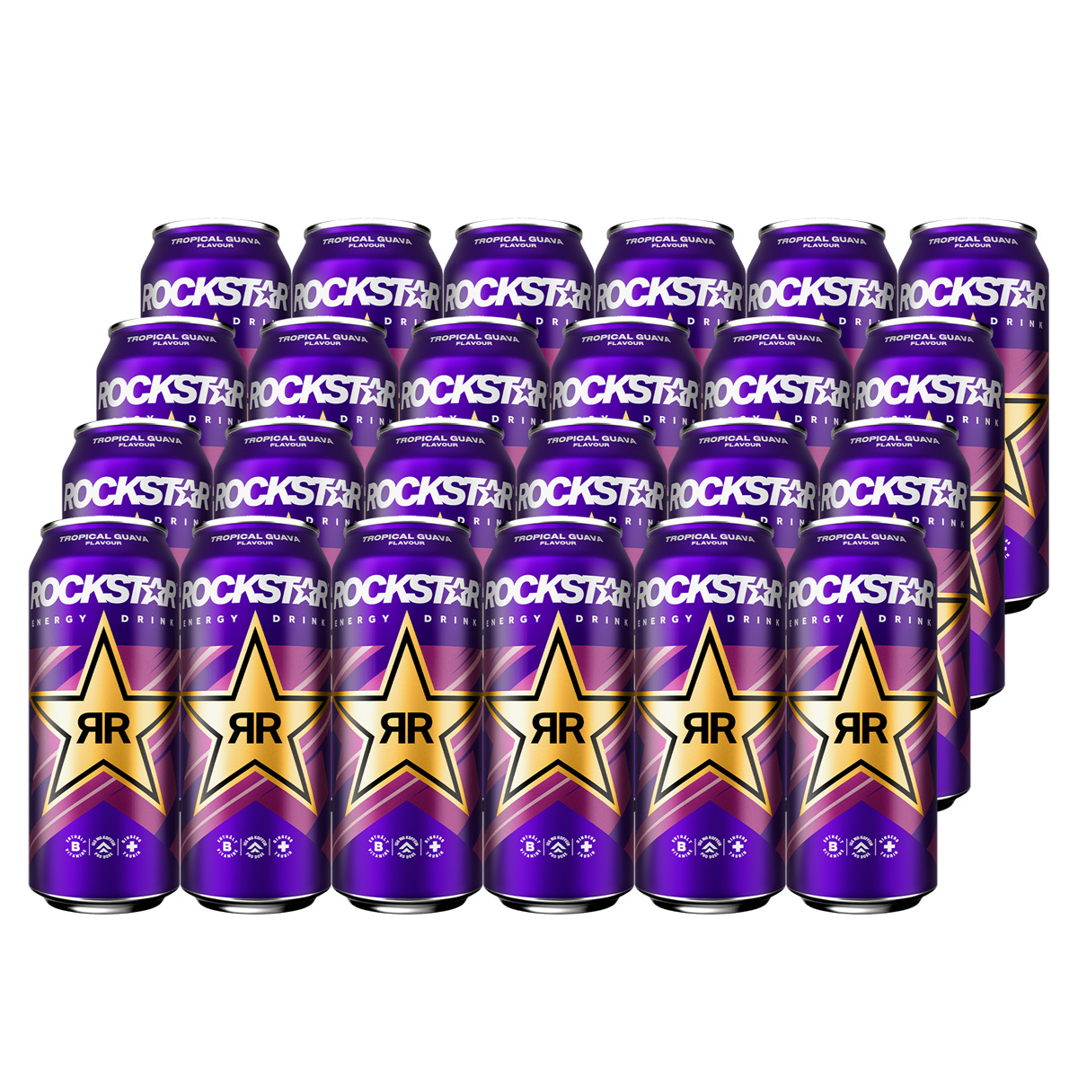 Rockstar Energy Punched Guava With Taurine And Caffeine 500ml 24-pack