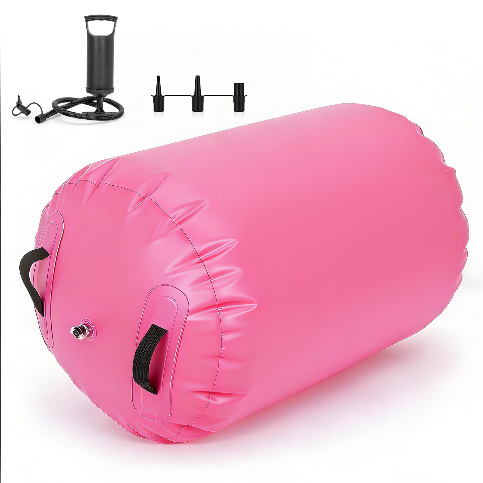 Image of 1 Piece 50 X 70 Cm Inflatable Fitness Cylinder, Gymnastics , Inflatable Gymnastics Roll, Jump Training Aid, Includes Air Pump