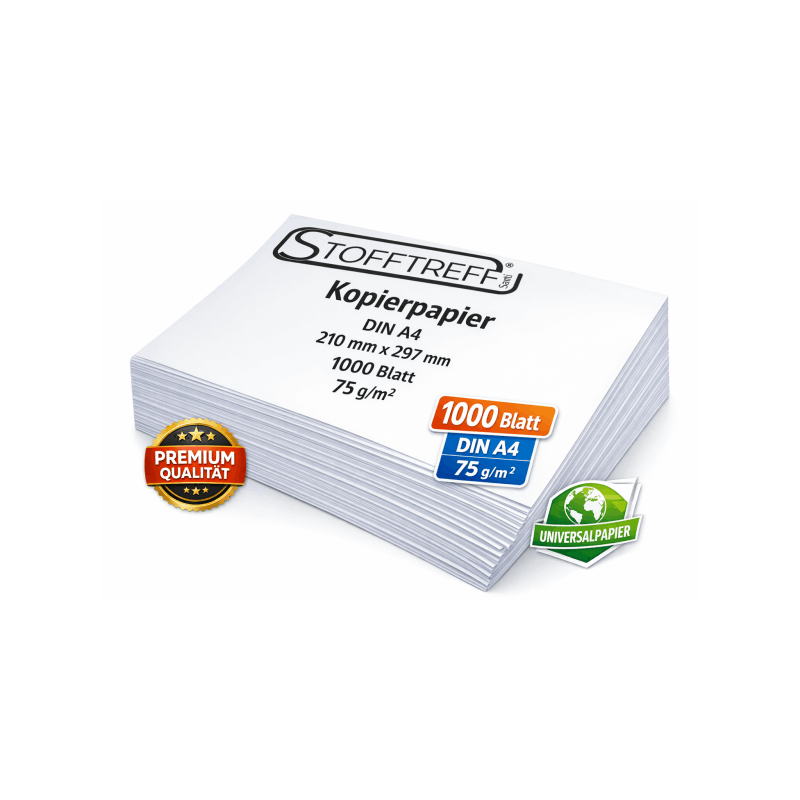 A4 Copy Paper - 75g - 1000 Sheets - Wood-free