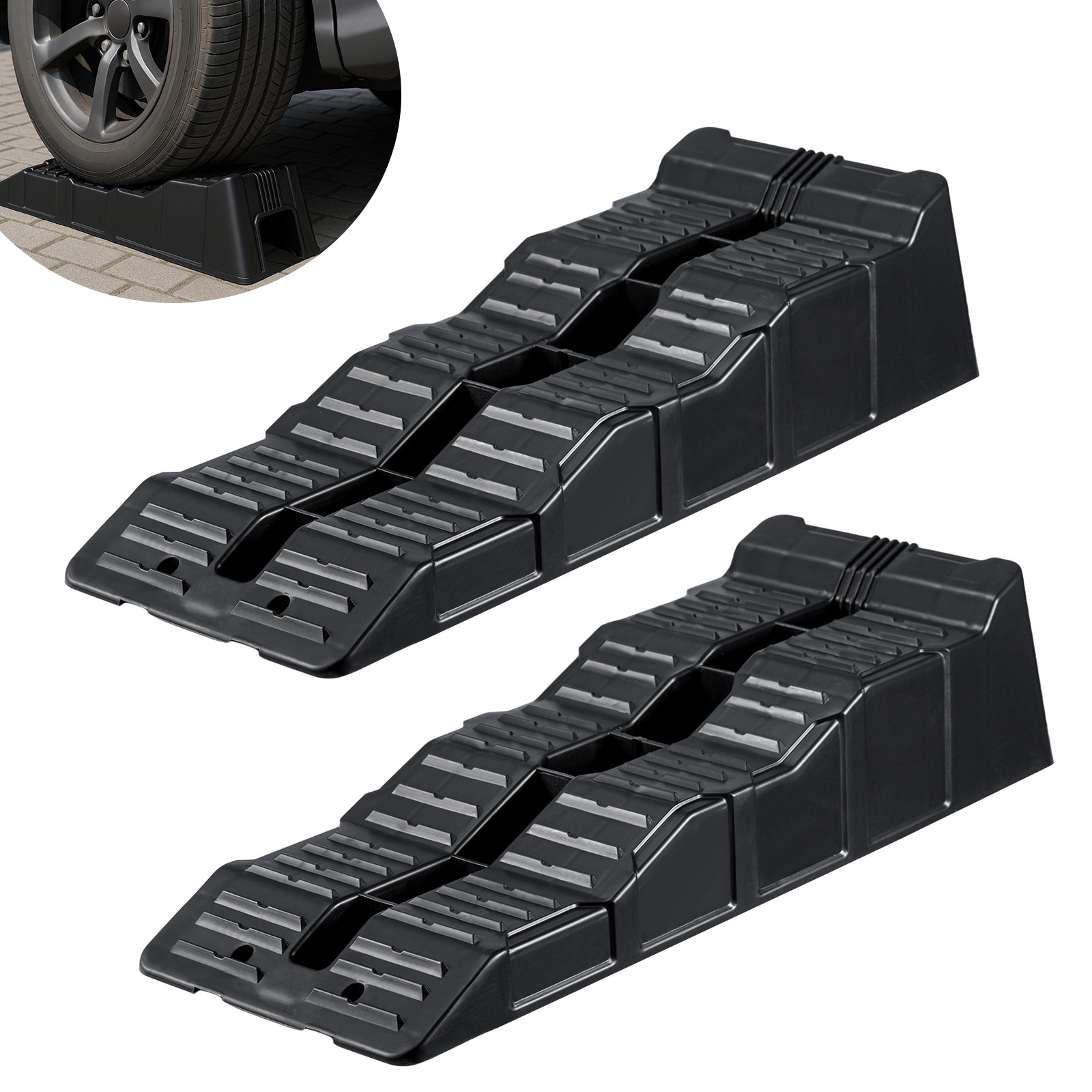 Loading And Unloading Ramps Suitable For Motorhomes, Caravans, And - Three-stage Ramps With A Load Capacity Of 2.5