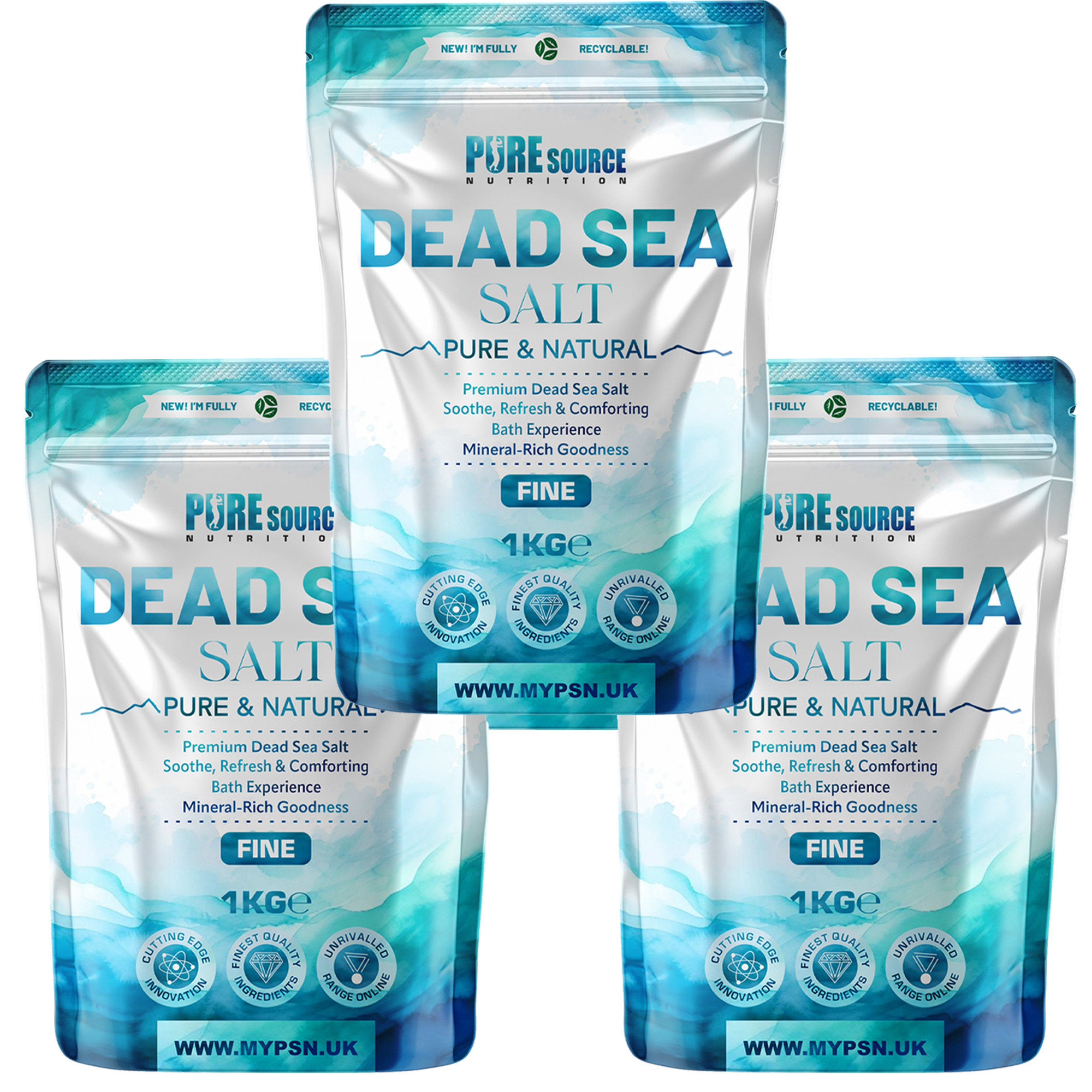 PSN Dead Sea Salt Fine, 1Kg
