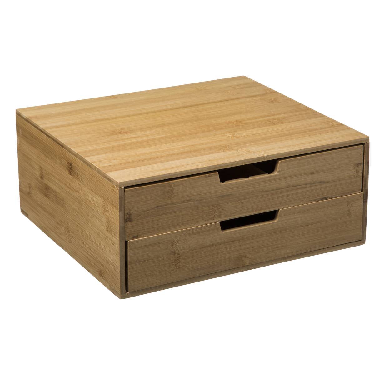 TEMU Soporte de Cápsula para Cajones de Bambú