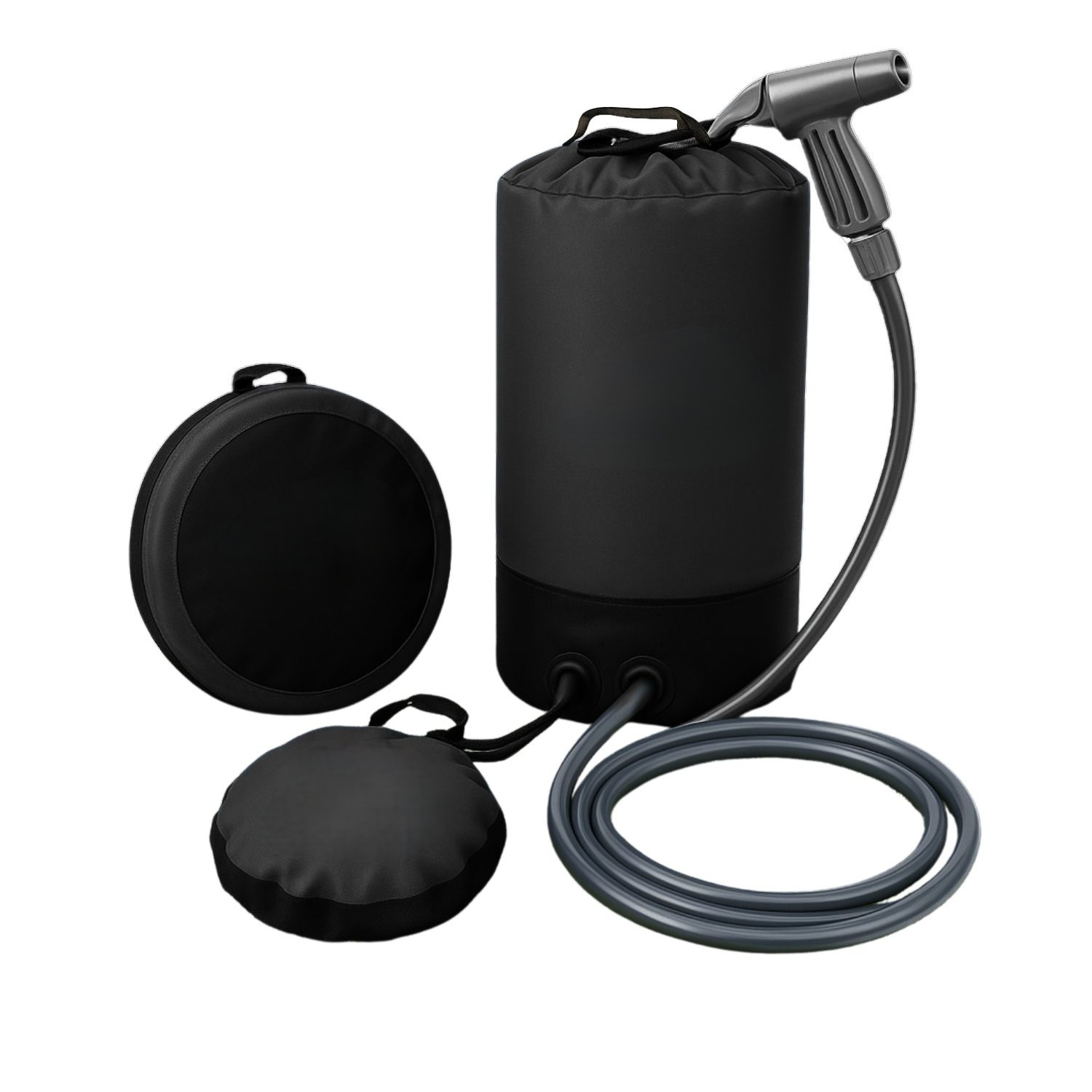 Portable Camping Shower With Pump - 11l Solar Shower - Pvc Bag With Shower Head & Hose