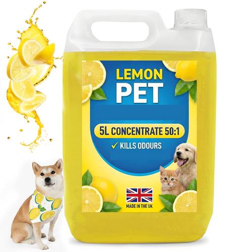 lemon powerful concentrated cleaner down odours smells 5 litre