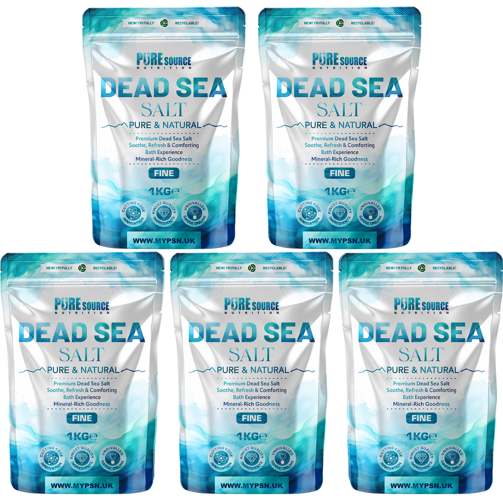 PSN Dead Sea Salt Fine, 1Kg