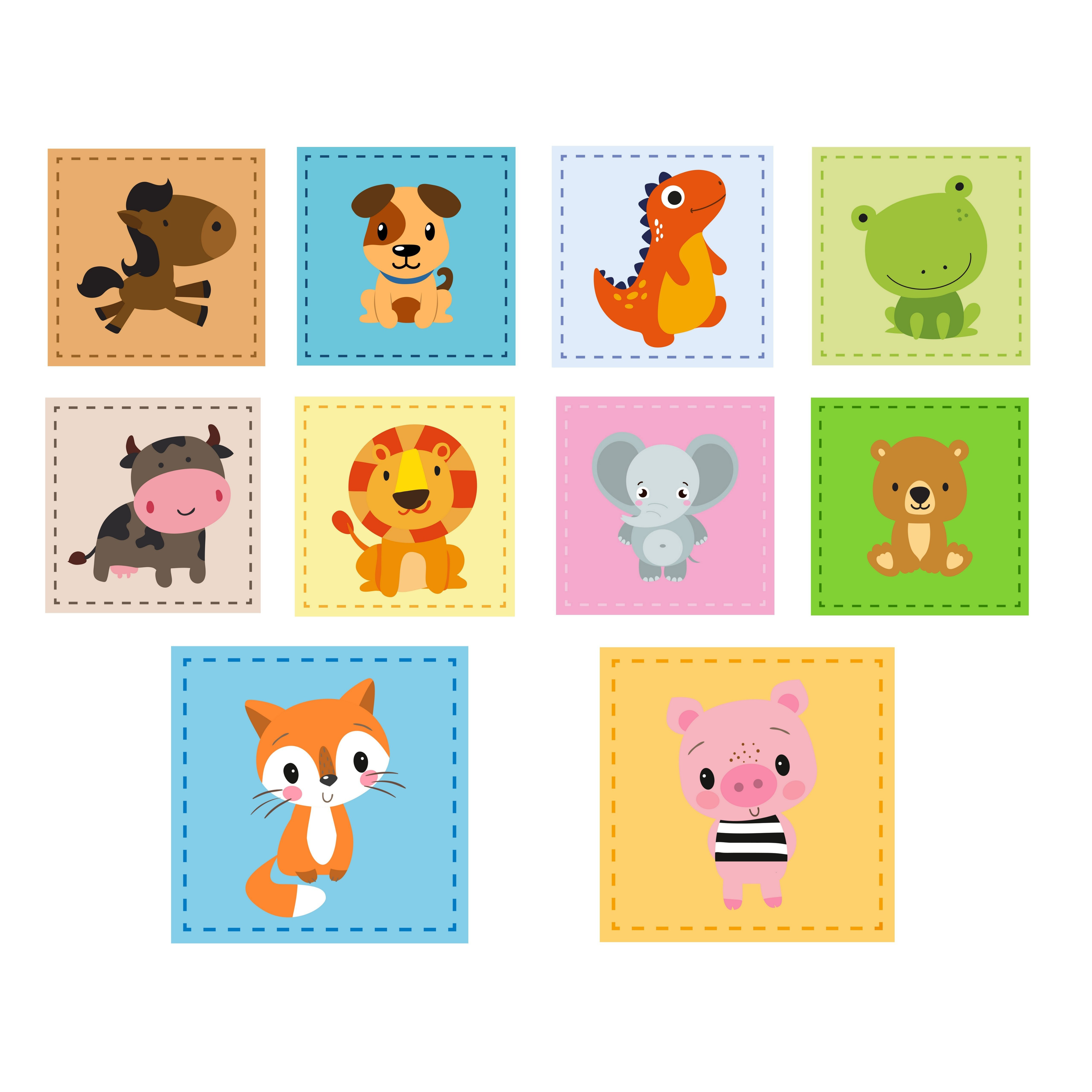 Children's Towel Soap Cloth - 100% Cotton - 30x30 Cm - Cute Animal Designs