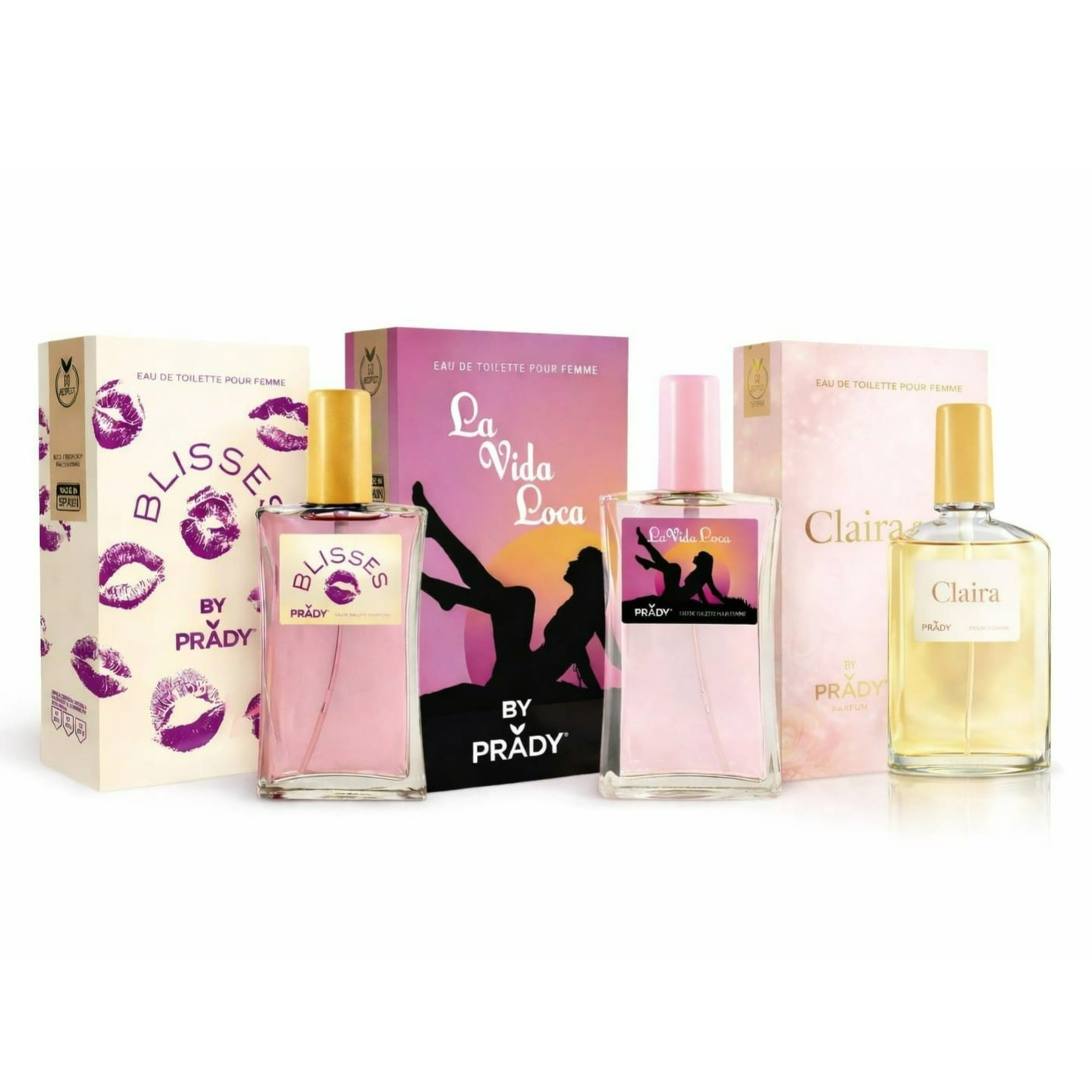 TEMU Pack de perfumes BY 85 ml uno ,regalo ,mujer ,duradero