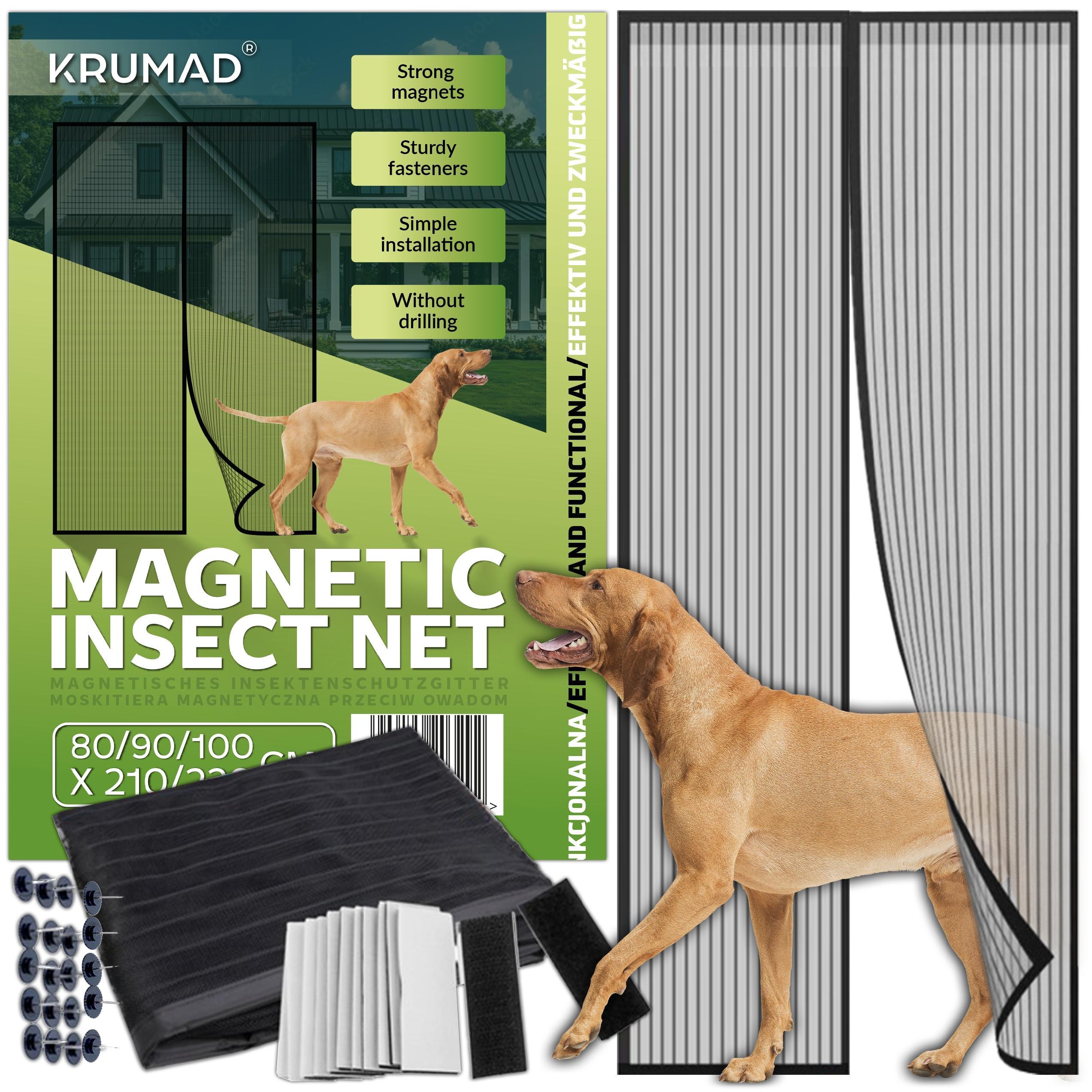 E-shop MAGNETISCHE FENDIRSTOR-TÜR FÜR BALKONTÜREN KRUMAD 80–100 x 210–220 CM
