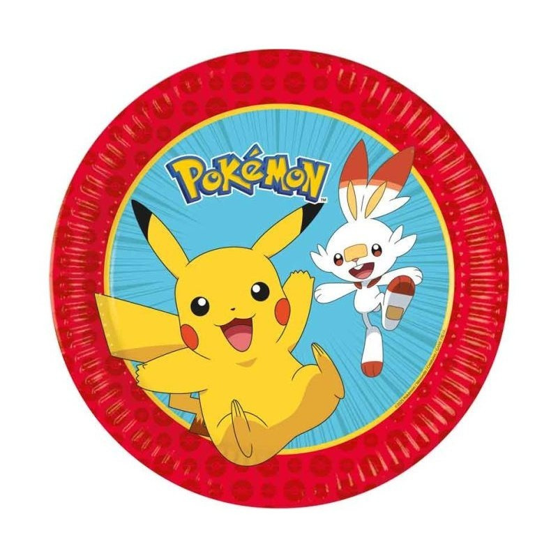 TEMU Party Plates – Pack Of 8 | 23cm Disposable Paper Plates | Kids Birthday Party Tableware