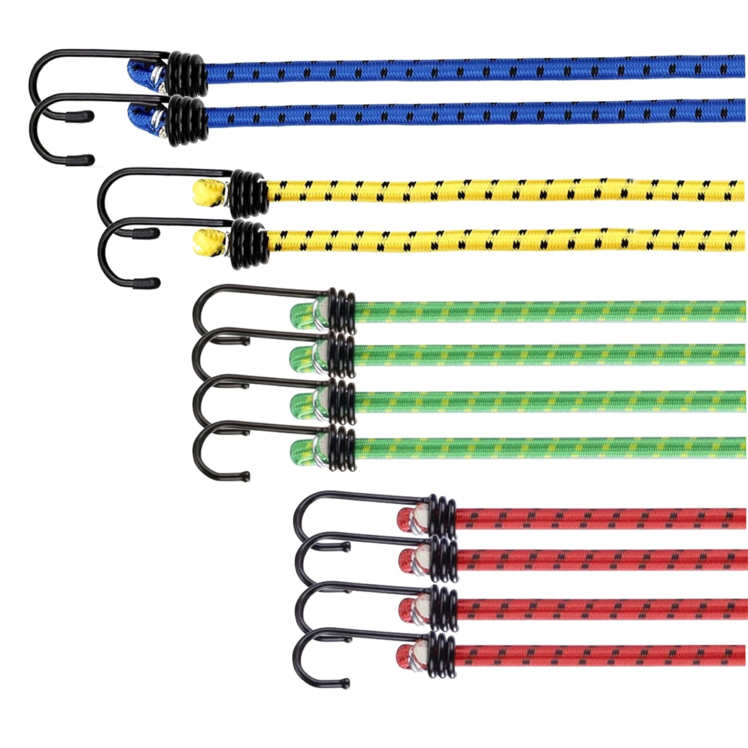 Tk 10x Universal Expander & Luggage Tensioner Set In Lengths For Camping & Car & Bicycle - Tension Straps & Tension Rubber