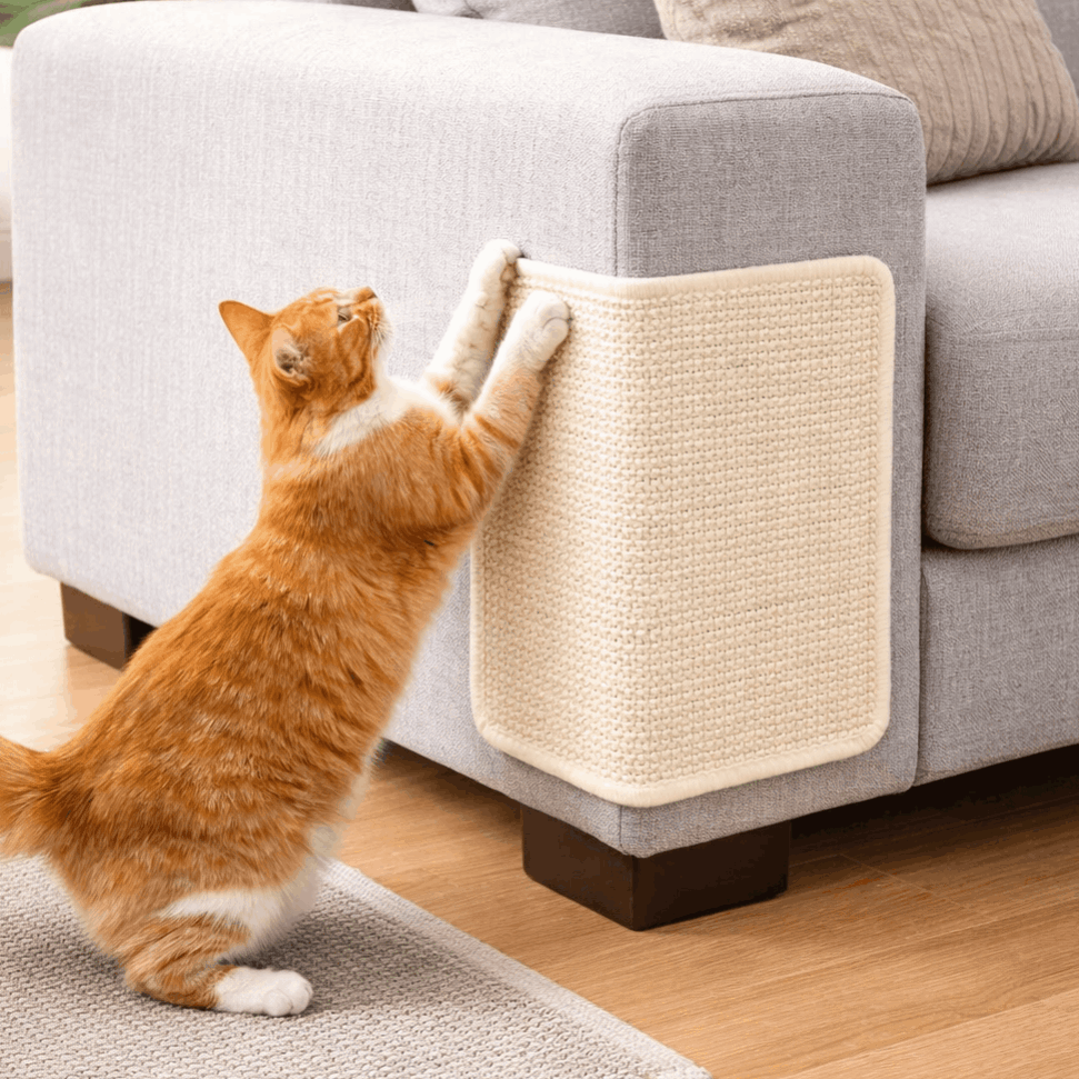 TEMU Pack 2 Protector de sofá 30x40cm anti-rasguño para gatos Alfombra de sisal - Duradero y seguro protector de sofá, disuasivo de rasguño para