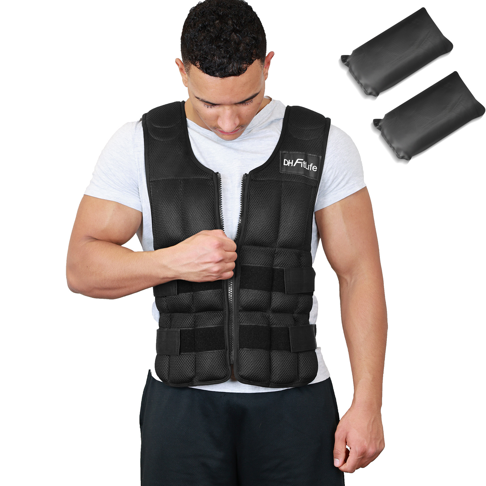20 Kg Adjustable Weight Vest For Strength Training, Fitness, Running, And Functional Training
