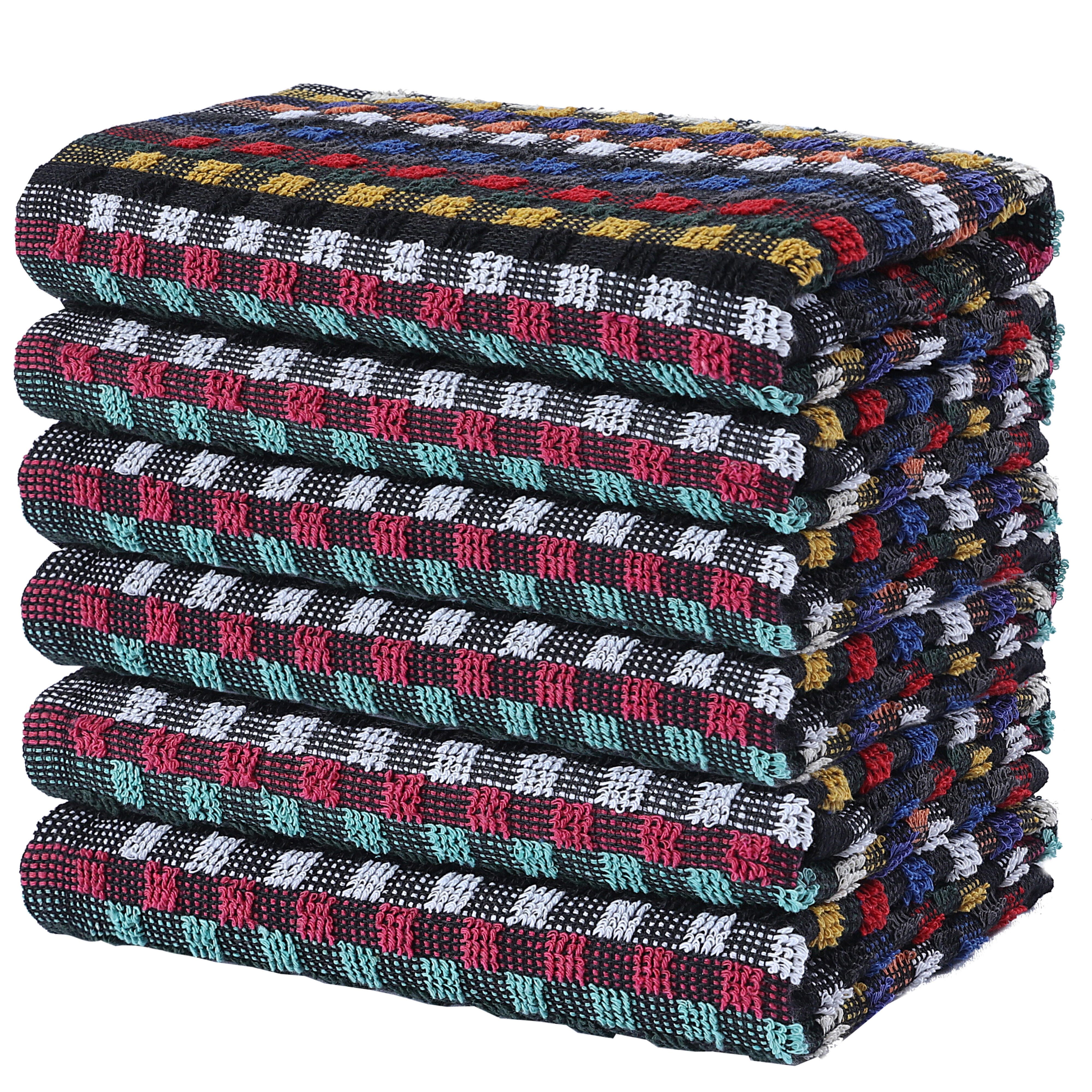 TEMU Terry Tea Towels 100% Cotton Kitchen Towels Super Absorbent Quick Dish Cloths