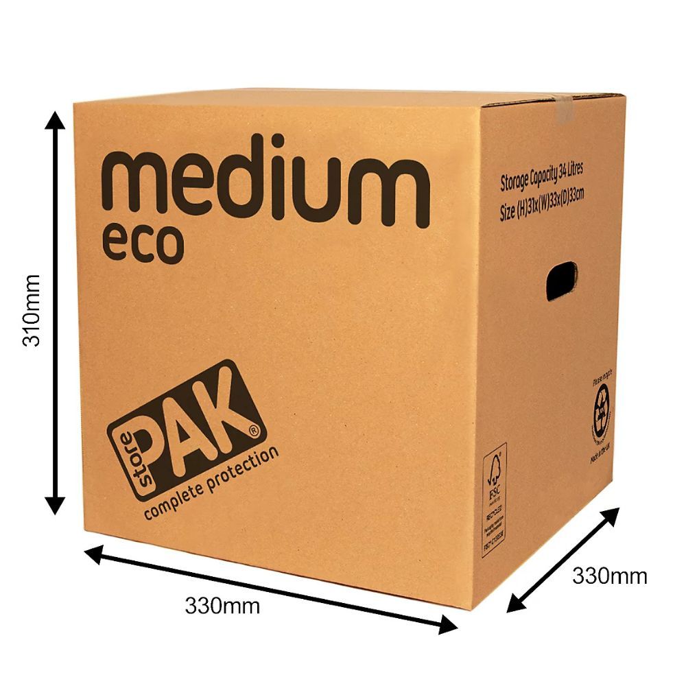 Medium Eco 33L Storage & Moving Box, Strong Reusable