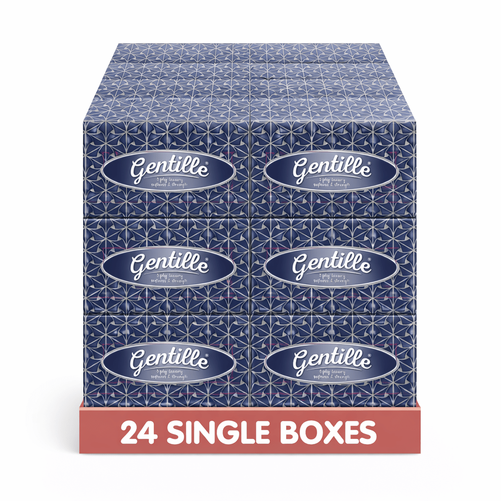 TEMU Gentille Facial Tissues Boxes 24 Soft Strong Regular Or Cube Box
