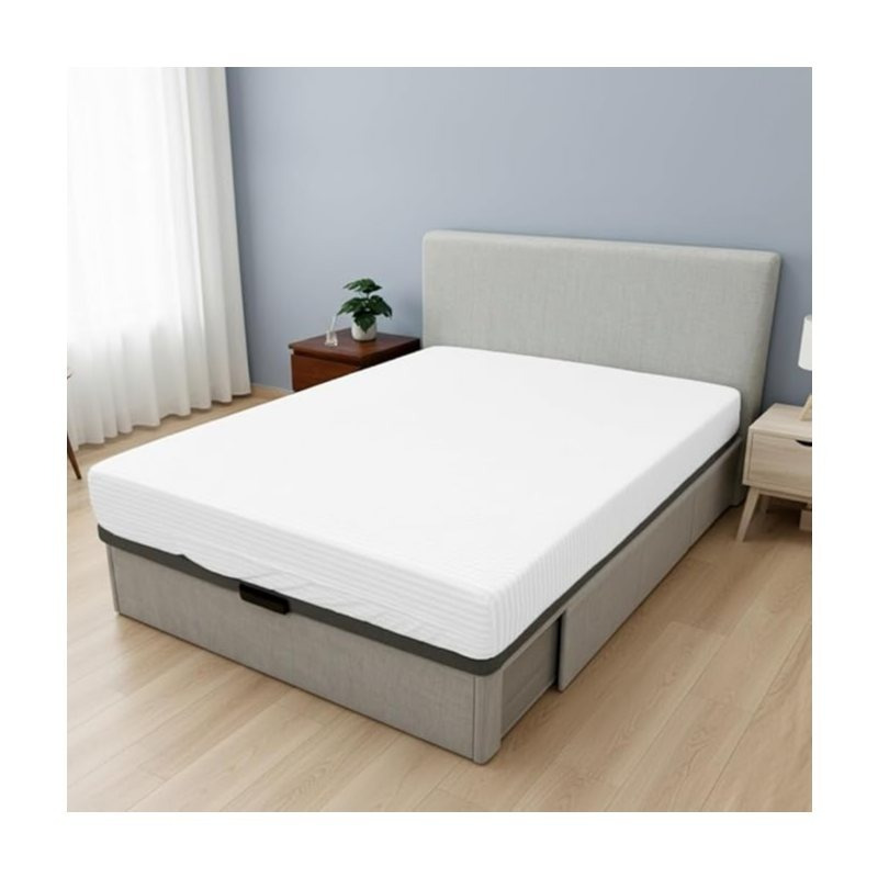 TEMU de Colchón con Cremallera - Protector Colchón Transpirable, Tejido Poliéster Sin Elástico - para Cama 90/105/135/150cm
