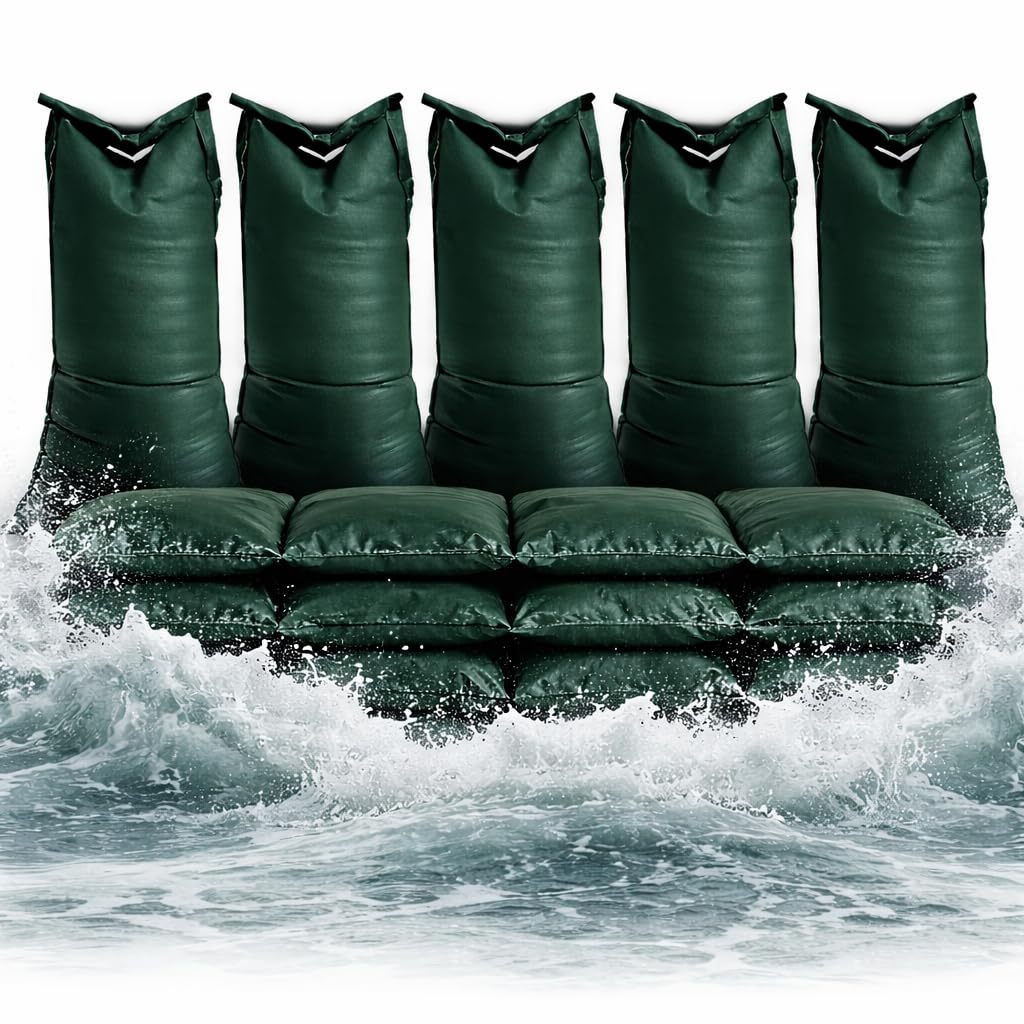 Tk 10x Sandbags For Flooding – 40x50 Cm Woven Sacks – With Drawstring For Water Barrier
