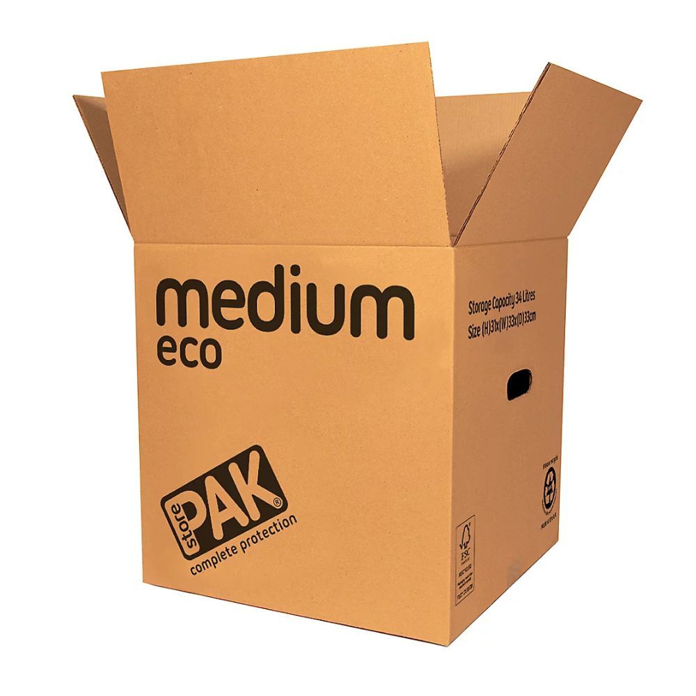 Medium Eco 33L Storage & Moving Box, Strong Reusable
