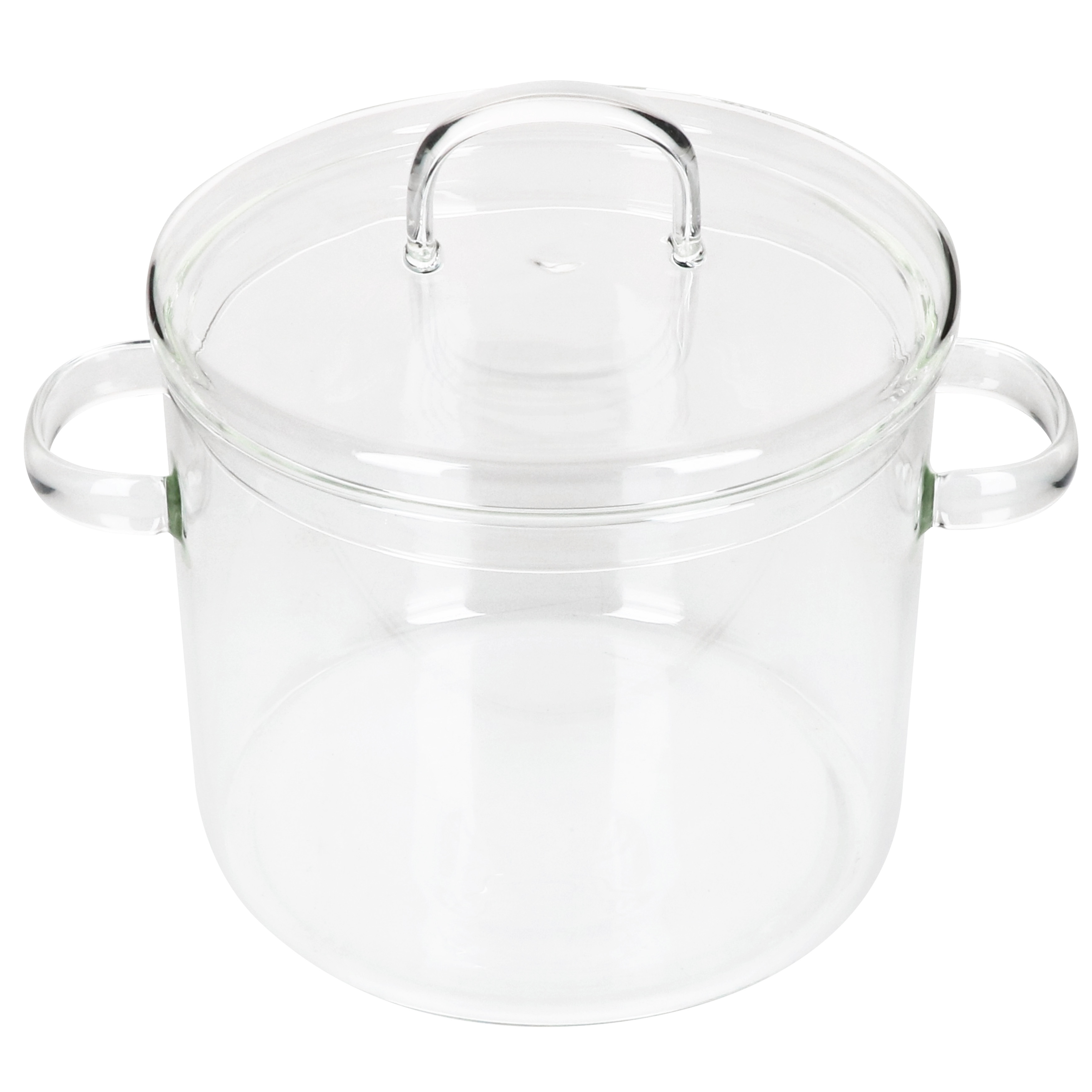 Image of Olla Glass Pot Medium With Lid, 1.38l Borosilicate Glass Cooking Pot For Kitchen