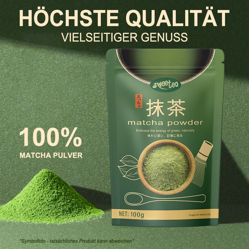 Image of Sweetea Matcha Powder, 100g - Additive-free – 100% Green Tea For Tea, Latte, Smoothies & Baking, Vegan & Healthy, Beverages, Food, Grandma Gift, Gift Ideas For Women, Christmas Gifts