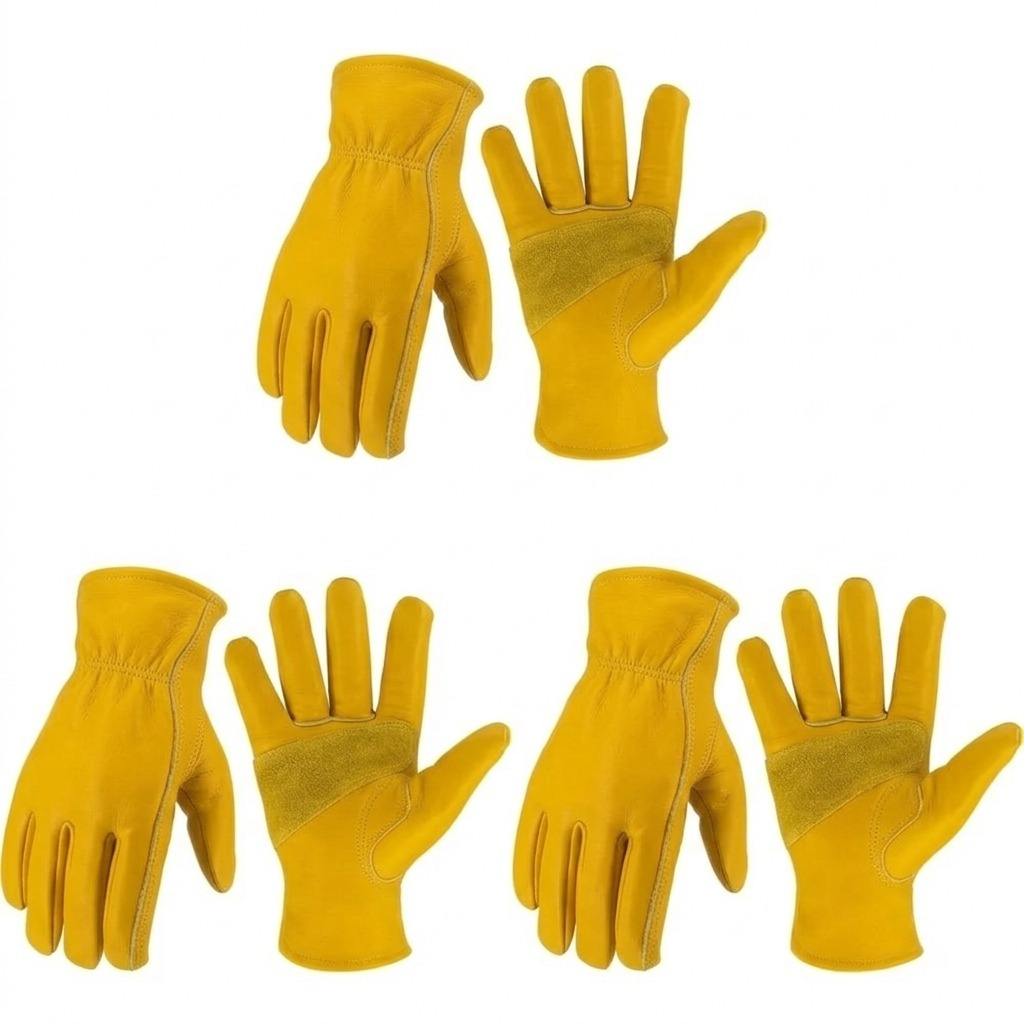 TEMU Tfzami 3 Pair Of Flexible Stretch Gloves With Stretchable Wrist – Gloves For Outdoor Use