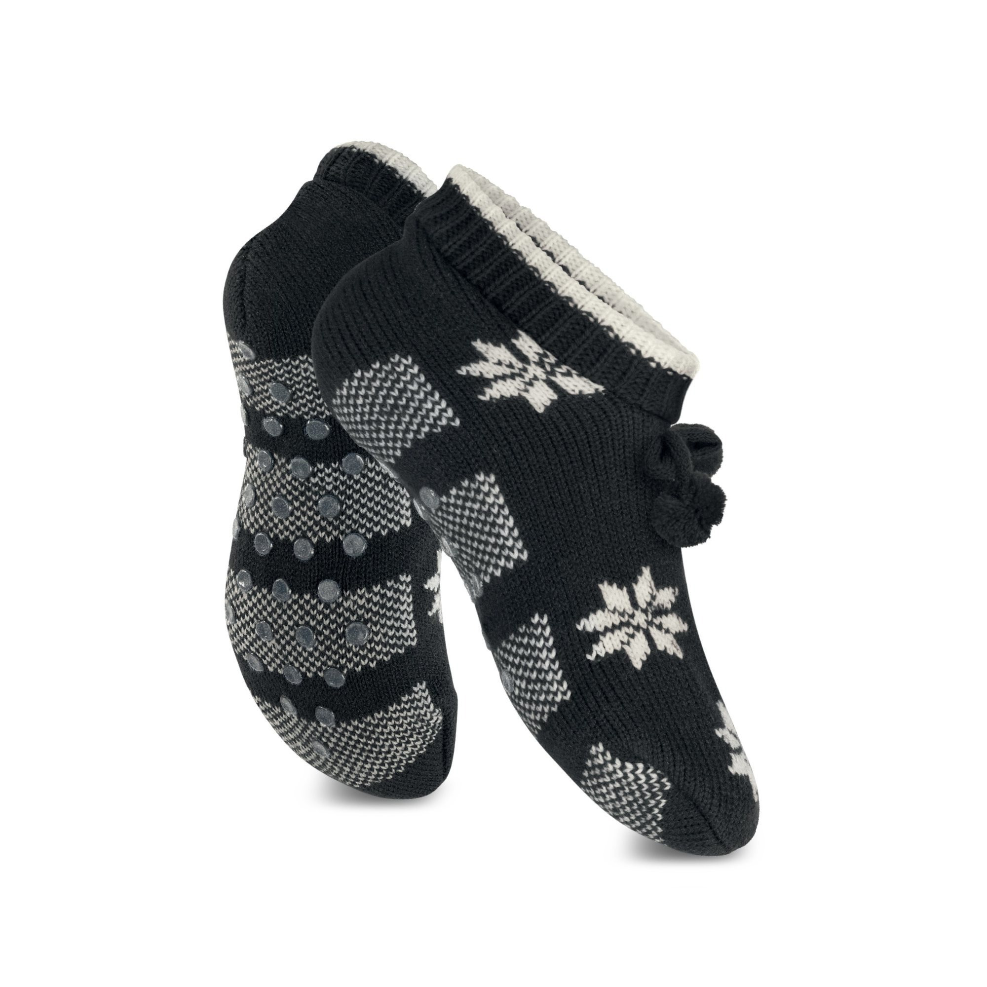 Men's Hut Socks With Slip-resistant Abs Sole – Warm Knitted Socks (1 Pair)