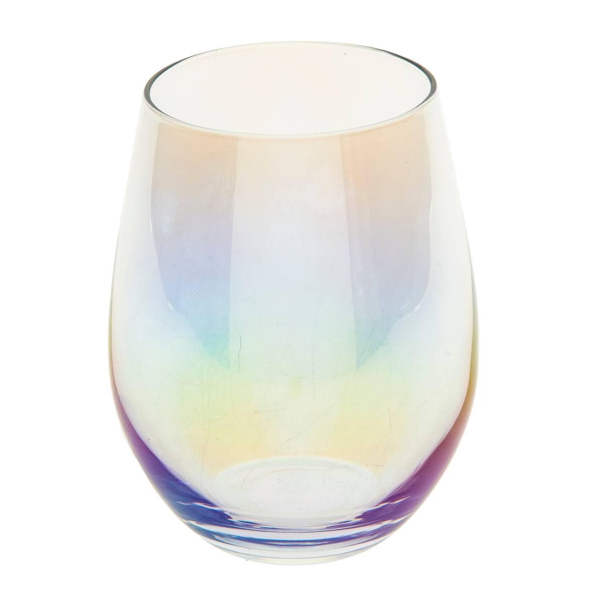 Set Of 6 Iridescent Glasses, 540 Ml