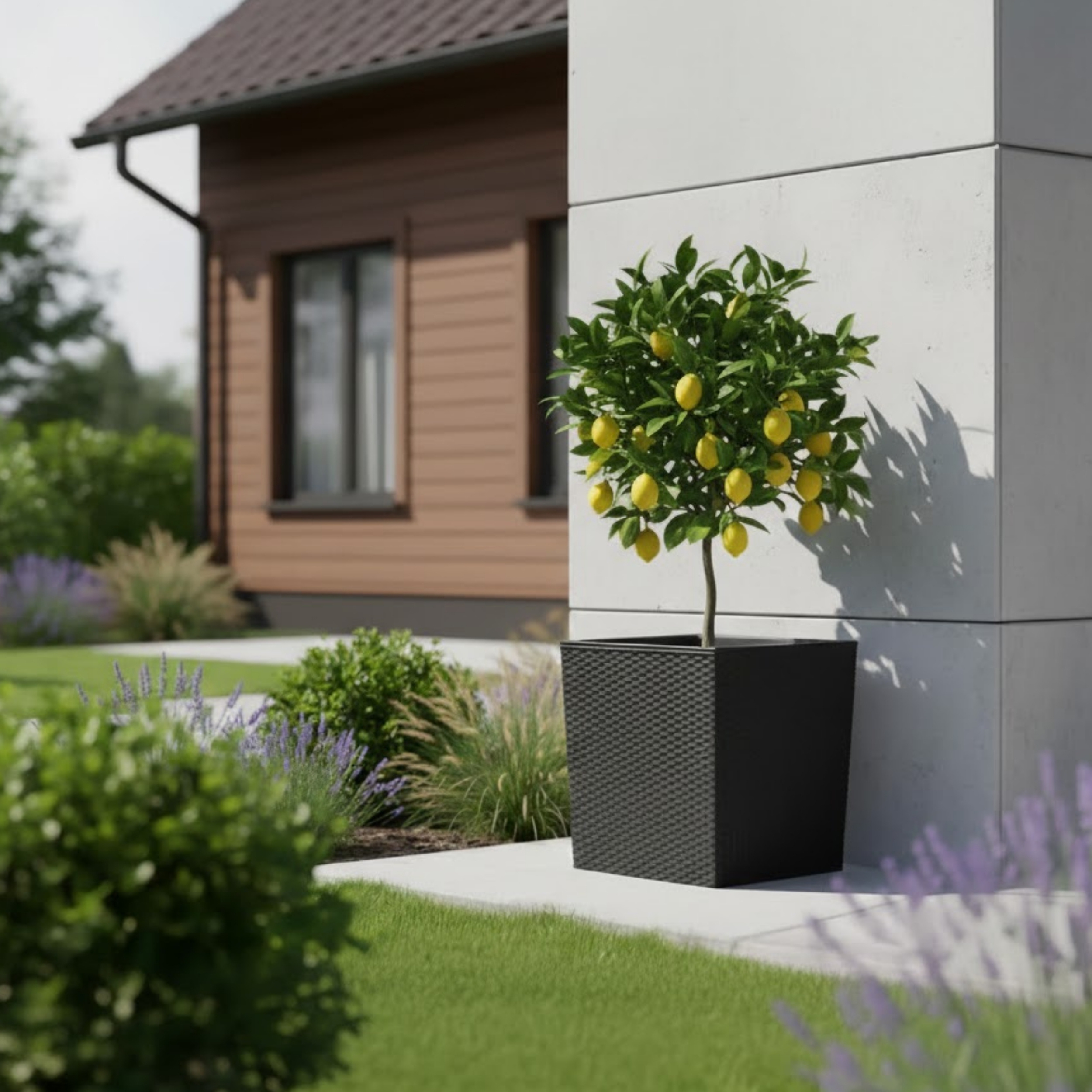 Xl Flower Pot 65l With Inner Pot & Watering System, 40 X 40 X 41 Cm