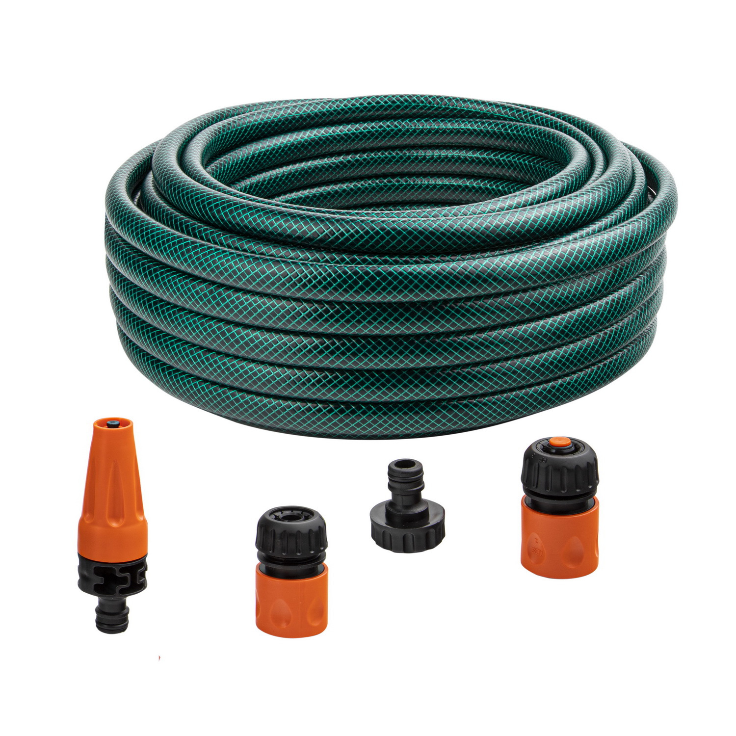 Garden Hose 20 M Long, 1/2" With Connection Fittings | Uv-resistant | Temperature Resistant From -10°c To +50°c | Water Hose, Irrigation Hose, Washing Hose For Garden Watering, Car Washing
