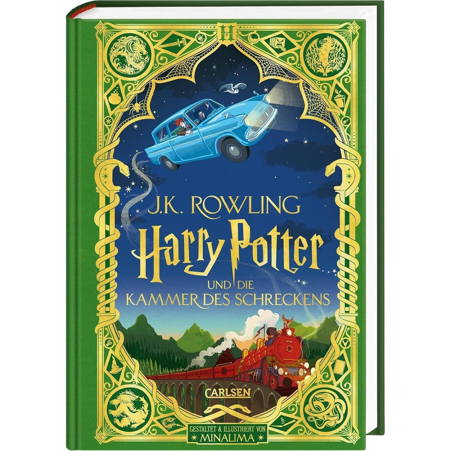Image of Harry Potter And The Chamber Of Secrets (paper Art Edition With 3d Pop-up Elements 2): Colorfully Illustrated Deluxe Edition With Gold Foil Stamping And Pop-up Features – Hardcover – October 22, 2022