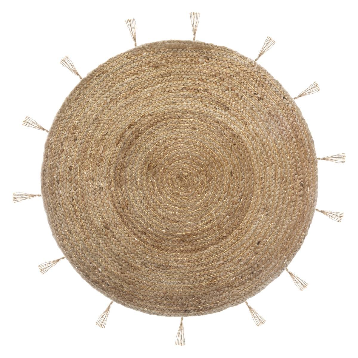 Cozy' Jute & Rug, 80 Cm