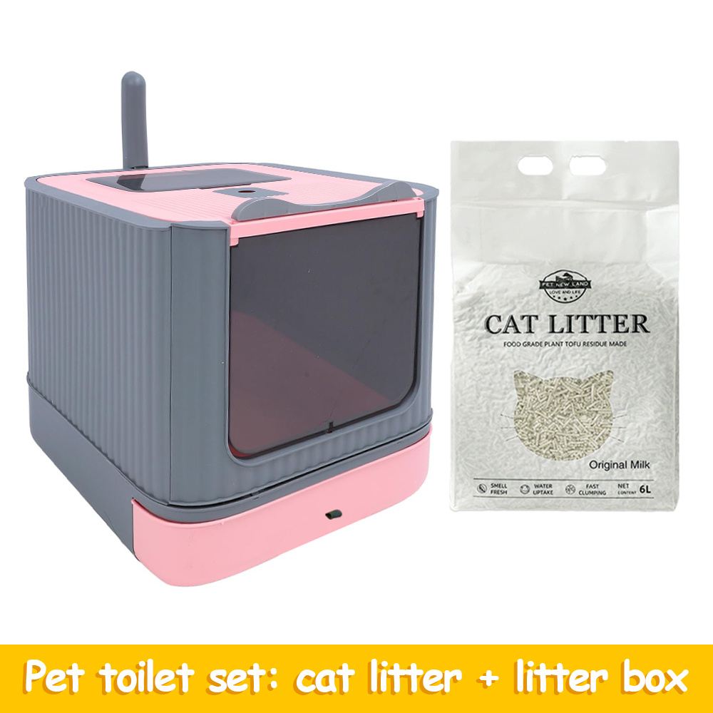 TEMU Lettiera a cassetti + Lettiera per da 2KG, Set combinato, una paletta e un sacchetto deodorante per garantire l' domestica. Accessori per ,