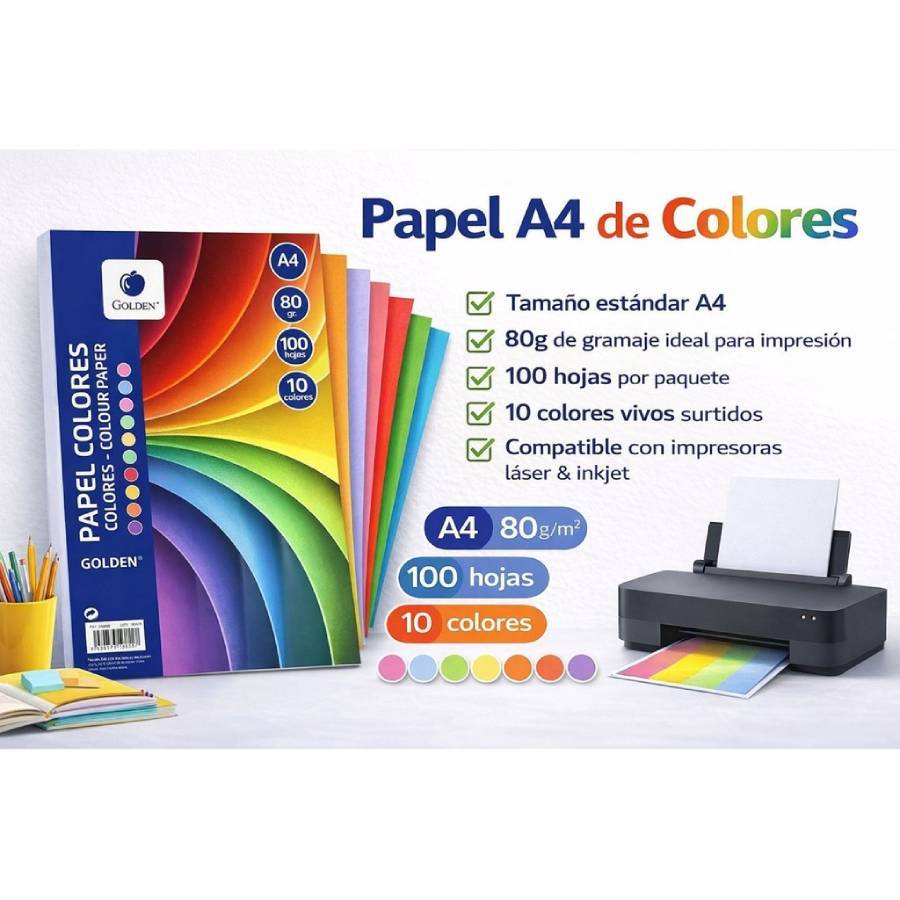 TEMU 200 hojas de papel A4 para impresión, papel de y papel multiusos, en colores y macaron, para impresoras de tinta, impresoras láser y máquinas de