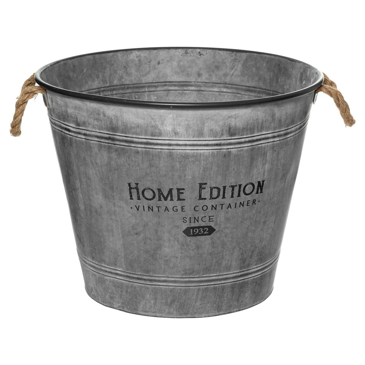 Metal Pot - Grey - 48 Cm