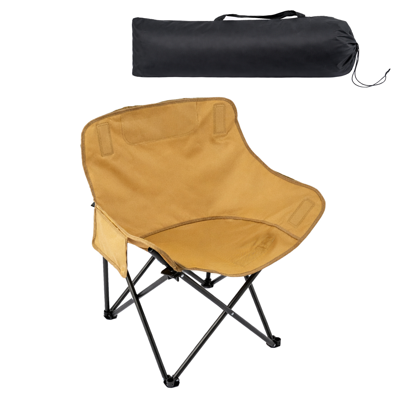 folding camping chair three position adjustable folding recliner 600d oxford cloth cushion thickened   portable patio lawn chair with storage bag suitable for outdoor camping beach picnics backyards and gardens details 5