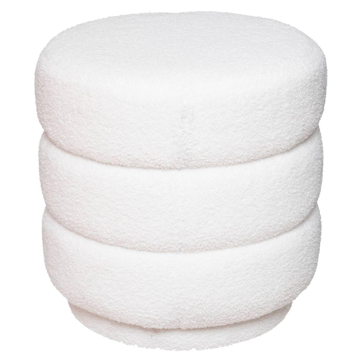 Pouf - White - Curly