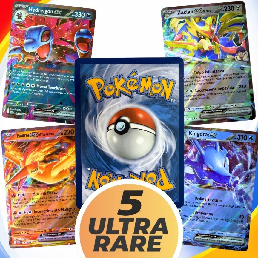 TEMU Carta Pok矇mon: Carte Lucide Casuali Ultra Rare in Confezione - Carta Pok矇mon in Italiana - Pok矇mon