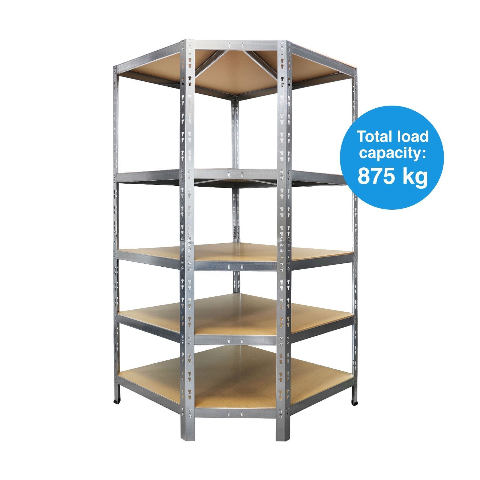 Floor Direct Corner Shelf - Heavy-duty Shelving With Capacity - With - In 3 Colors - Individually Deployable - Up To 875 Kg Load - Stable Stand & Versatile Use