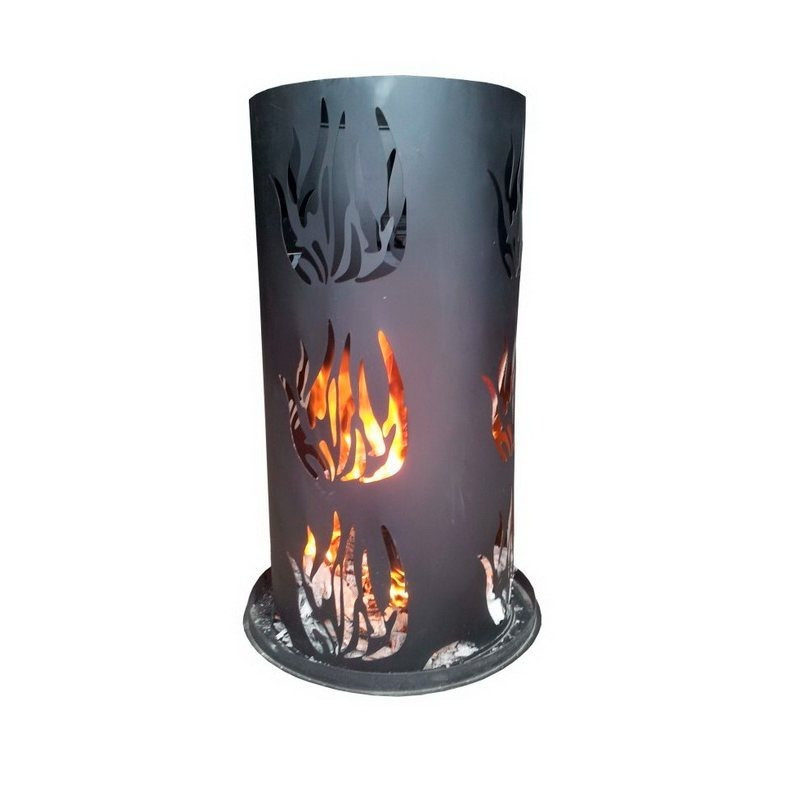 Fire Column Ø 40 X Cm Fireplace With Fire Grate And Patio Oven Patio Chimney Garden Oven Garden Chimney Campfire Outdoor Chimney Patio Fire Fire Oven For Garden And Patio