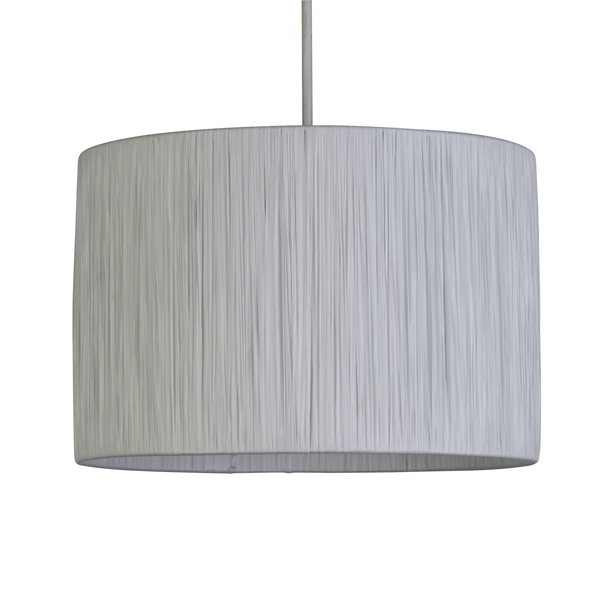 White Raffia Easy-Fit Shade 30Cm