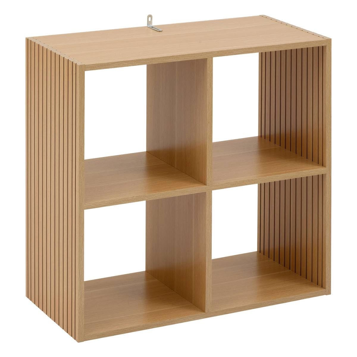 Temu Marron Étagère 4 Cases - Naturel - Cube - Rangement Et - Salon, Bureau, Chambre