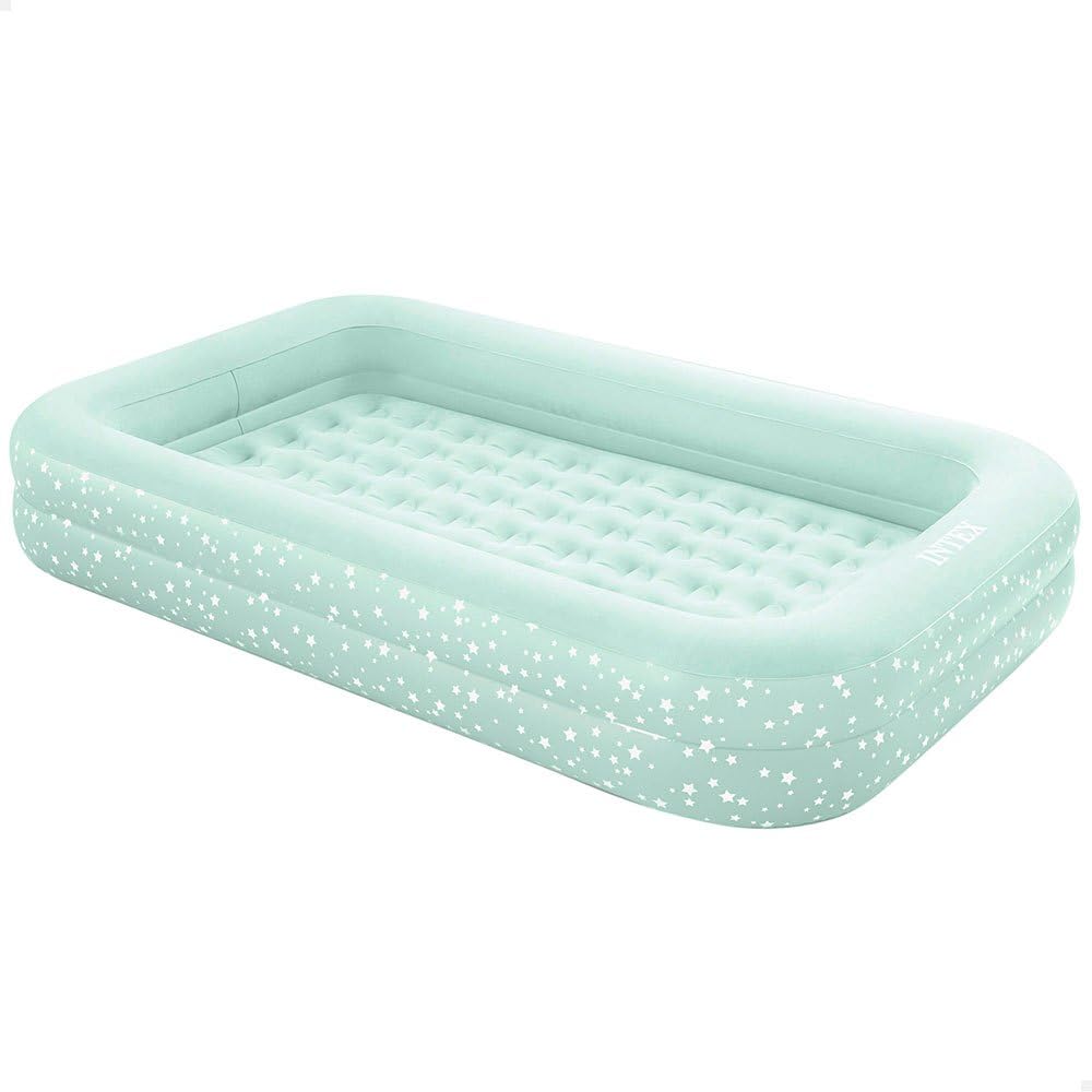 TEMU Intex lit de voyage floqué enfant + gonfleur main 3-6 ans