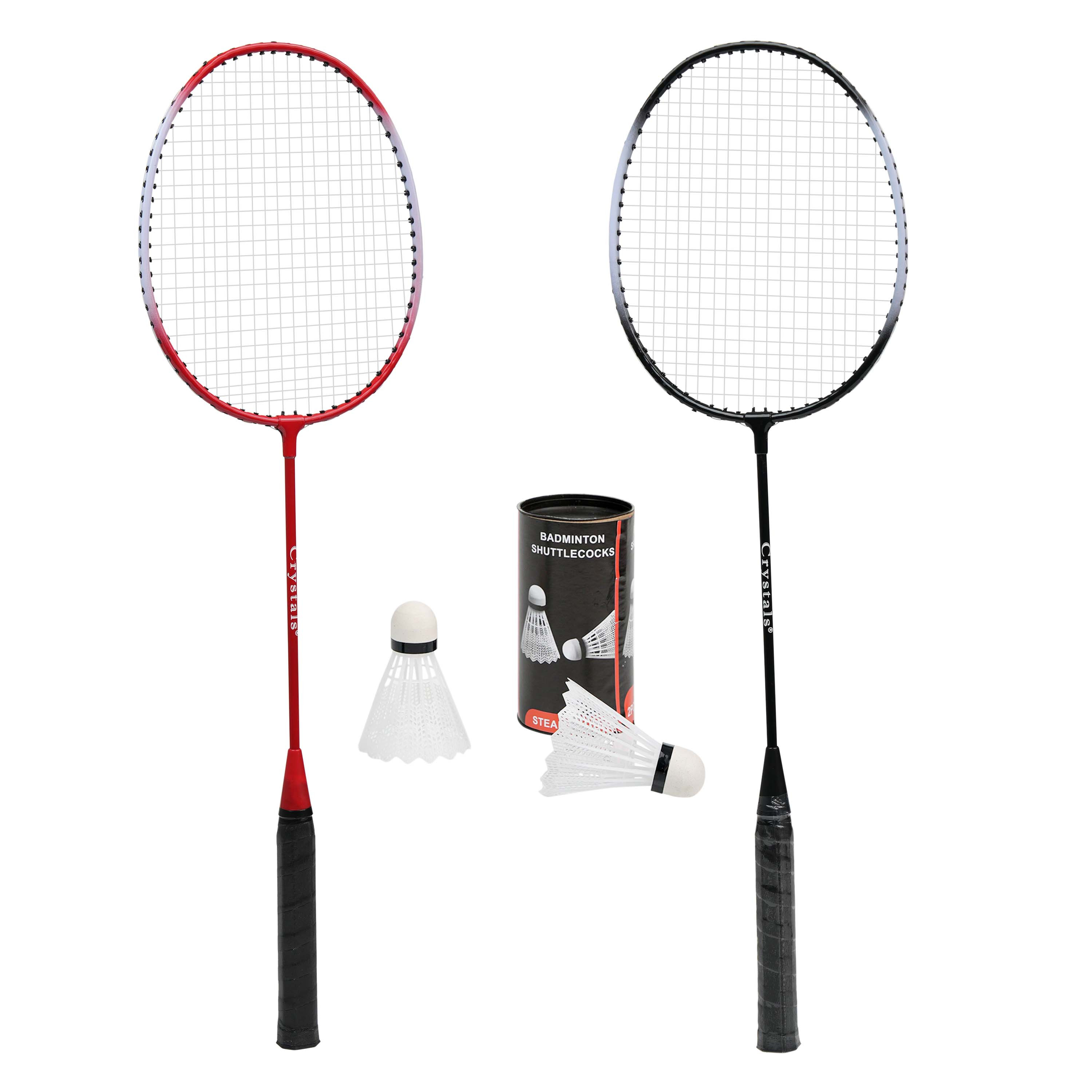 Badminton Racket Set for 2 Players, Includes Racquets, Shuttlecocks & Carry Bag