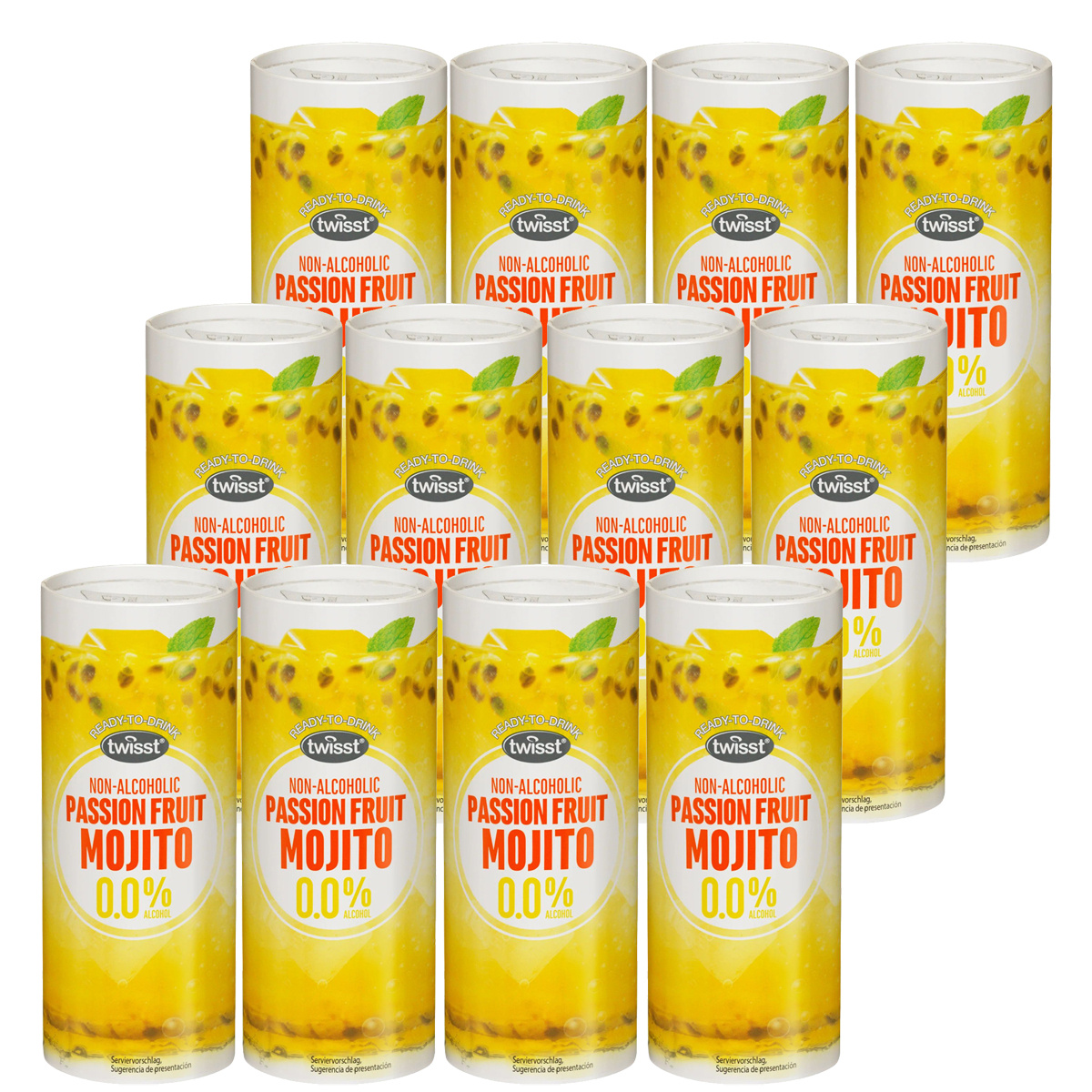 Twisst Passion Fruit Mojito Tropical Non-alcoholic 240ml 12-pack