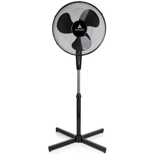 standventilator 40cm | ventilator höhenverstellbar 50w bis 120cm | hoher luftdurchsatz und sehr leise | windmaschine mit 3 geschwindigkeitsstufen | oszillationsfunktion ca. 80°