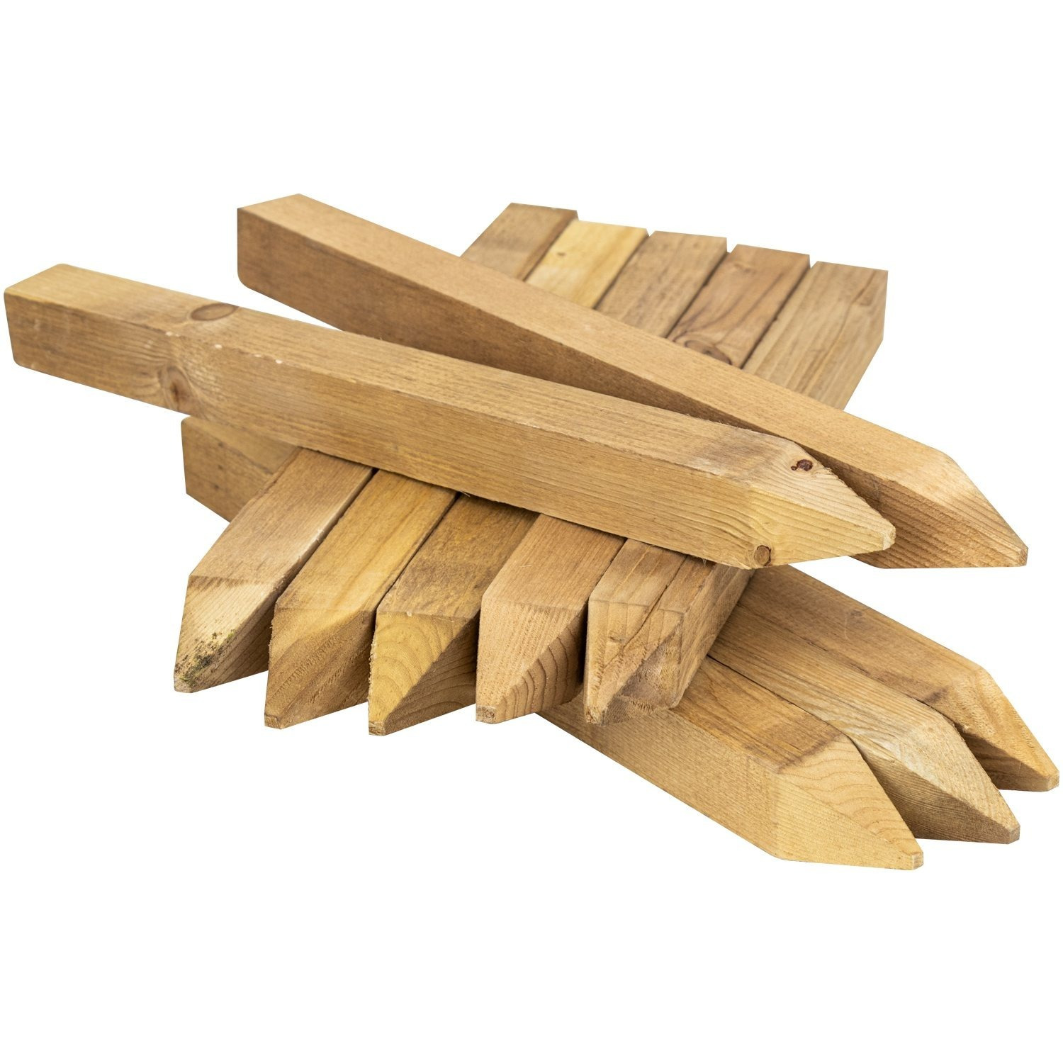 TEMU Woodside Square Wooden Fencing Stakes – Durable Garden Fence Posts & Support Stakes