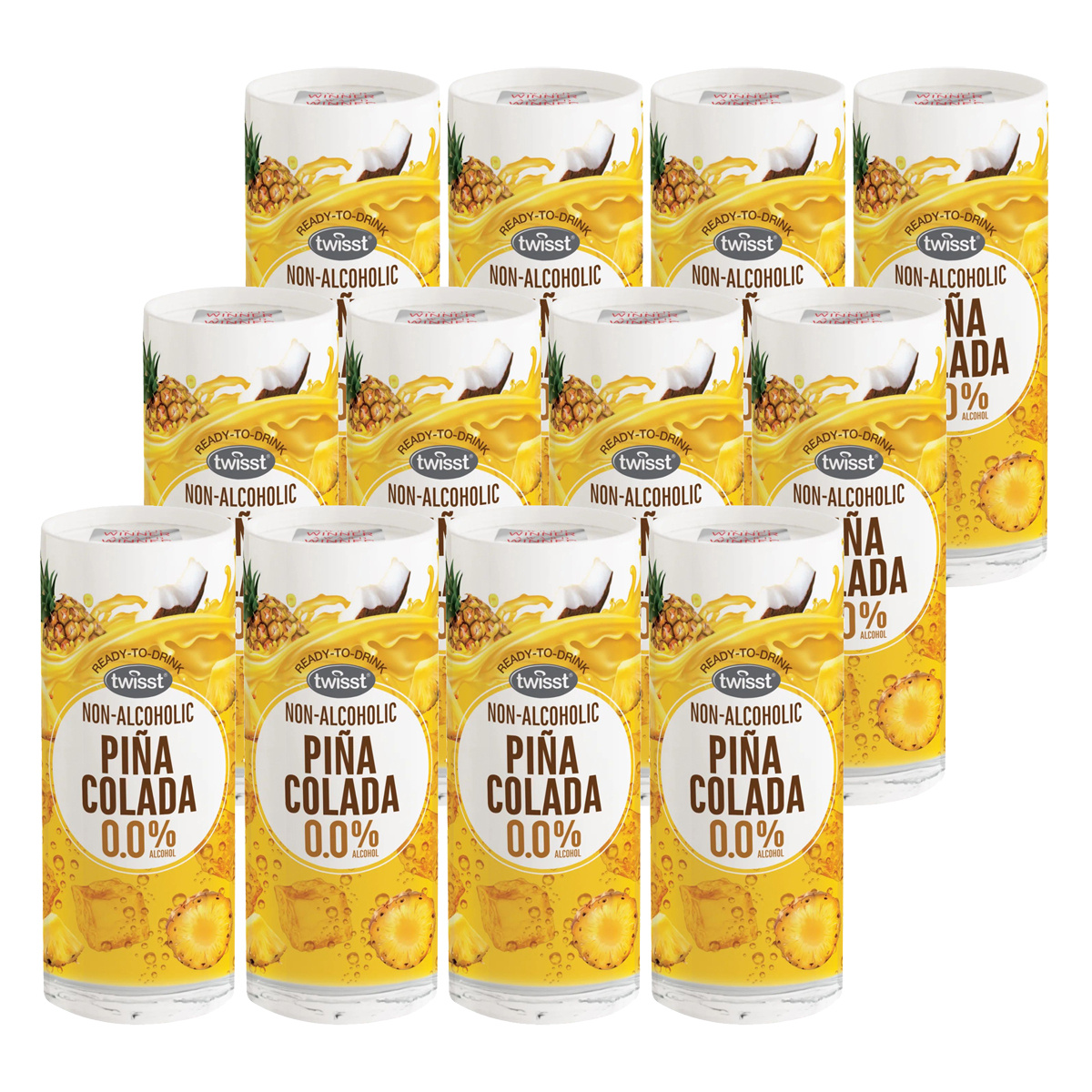 Twist Pina Colada Coconut And Pineapple Without Alcohol 240ml 12-pack