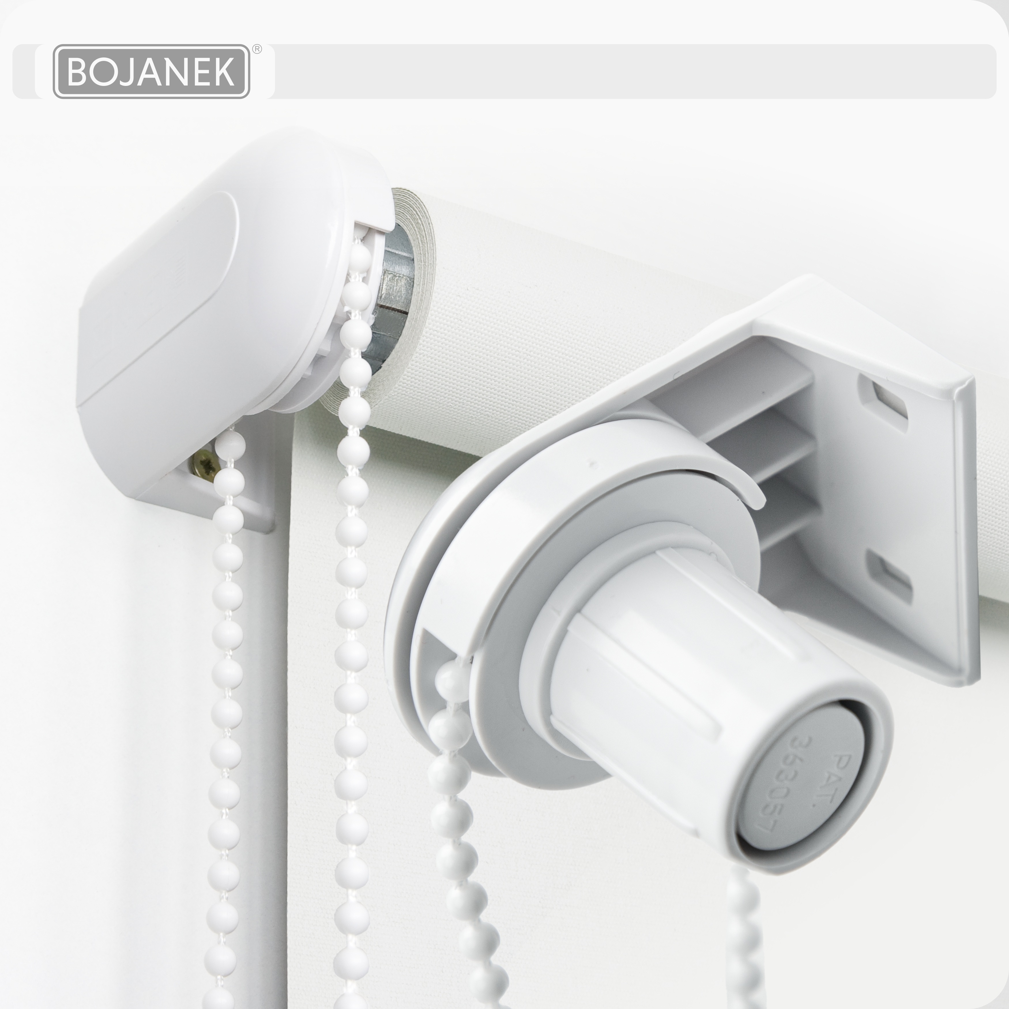 Mechanismo para persiana enrollable de pared - 25Mm - Juego completo con cadena y de montaje | de persiana enrollable…: retailer-supplied image
